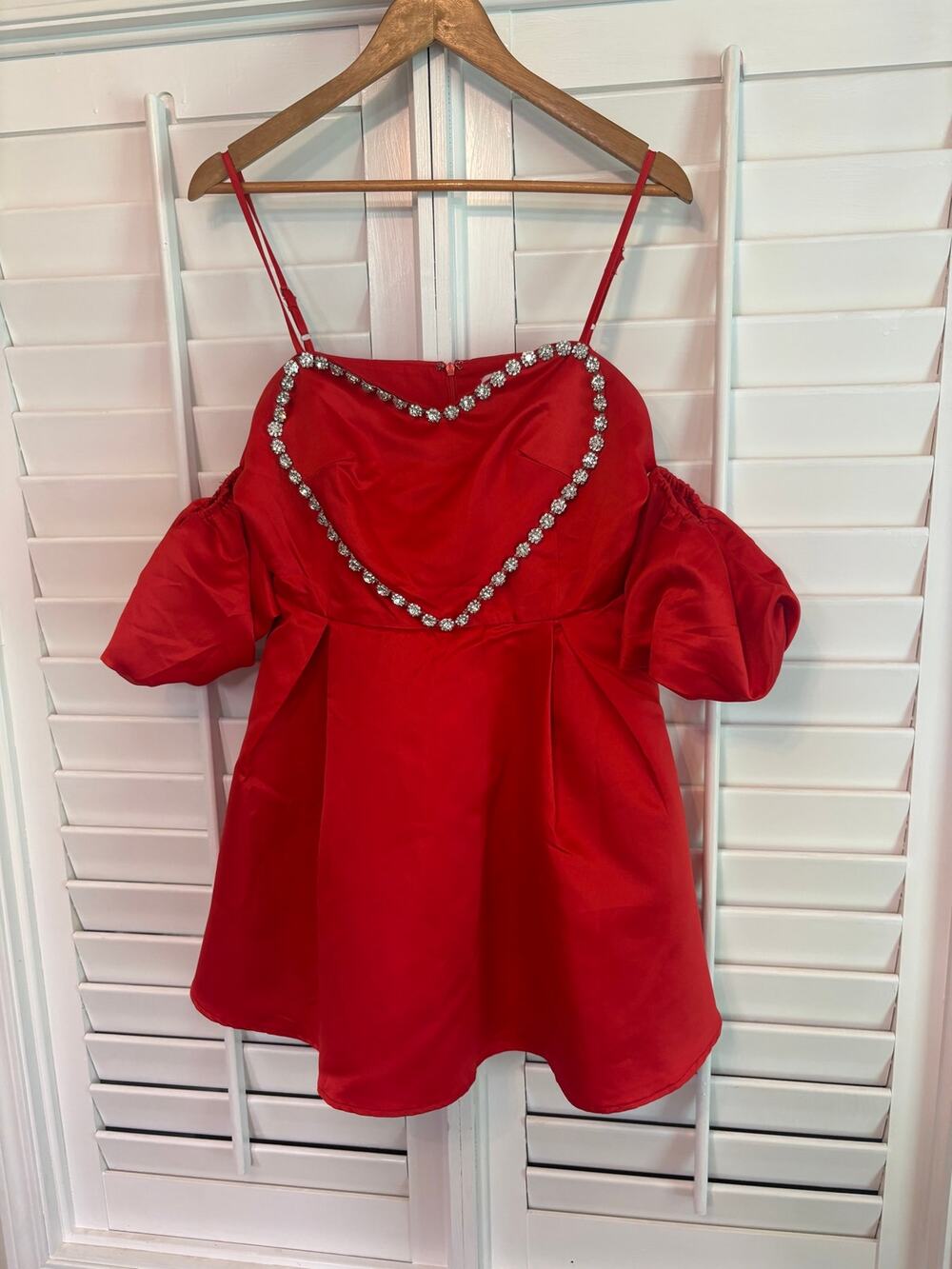 Collective The Label Red Heart‎ Jeweled Dress Size 8